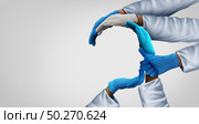 Medical partnership and hospital medicine team as a group of doctors joining together as physicians unified as medicine research teamwork for patient care in a 3D illustration style. Стоковое фото, агентство Ingram Publishing / Фотобанк Лори