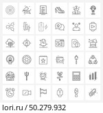 36 Universal Line Icon Pixel Perfect Symbols of parabolic, wedding shoes, report, wedding, love Vector Illustration. Стоковая иллюстрация, агентство Ingram Publishing / Фотобанк Лори