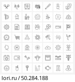 Line Icon Set of 49 Modern Symbols of web, screen, admiral, monitor, home Vector Illustration. Стоковая иллюстрация, агентство Ingram Publishing / Фотобанк Лори