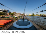 Вид на кормовую часть дизель-электрической подводной лодки Б-413 в Музее мирового океана. Калининград. Редакционное фото, фотограф Свитич Олег / Фотобанк Лори