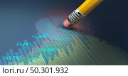 Market correction and capital loss and corporate taxable income as a business concept representing financial deductions or investment decrease and selling profits after gains with 3D illustration elements. Стоковое фото, агентство Ingram Publishing / Фотобанк Лори