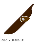 Knife Scabbard Icon. Flat Color Design. Vector Illustration. Стоковая иллюстрация, агентство Ingram Publishing / Фотобанк Лори