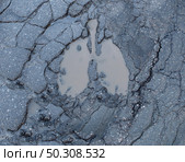 Urban air pollution and polluted city breathing as a toxic environment causing damage to lungs as a damaged road shaped as a human lung. Стоковое фото, агентство Ingram Publishing / Фотобанк Лори