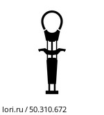 Alpinist Camalot Icon. Black Glyph Design. Vector Illustration. Стоковая иллюстрация, агентство Ingram Publishing / Фотобанк Лори