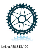 Bike Gear Star Icon. Shadow Reflection Design. Vector Illustration. Стоковая иллюстрация, агентство Ingram Publishing / Фотобанк Лори
