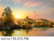 Aga Khan Mausoleum near the Nile River. Стоковое фото, агентство Ingram Publishing / Фотобанк Лори