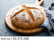 Homemade yeast free wholegrain rye bread with sunflower seeds. Стоковое фото, агентство Ingram Publishing / Фотобанк Лори