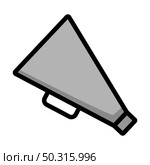 Director Megaphone Icon. Editable Bold Outline With Color Fill Design. Vector Illustration. Стоковая иллюстрация, агентство Ingram Publishing / Фотобанк Лори