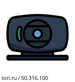 Webcam Icon. Editable Bold Outline With Color Fill Design. Vector Illustration. Стоковая иллюстрация, агентство Ingram Publishing / Фотобанк Лори