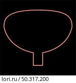 Neon bladder it is the red color vector illustration flat style light image. Neon bladder the red color vector illustration flat style image. Стоковая иллюстрация, агентство Ingram Publishing / Фотобанк Лори