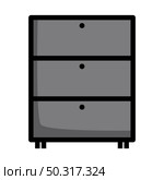 Office Cabinet Icon. Editable Bold Outline With Color Fill Design. Vector Illustration. Стоковая иллюстрация, агентство Ingram Publishing / Фотобанк Лори