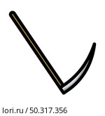Scythe Icon. Editable Bold Outline With Color Fill Design. Vector Illustration. Стоковая иллюстрация, агентство Ingram Publishing / Фотобанк Лори