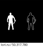 Man with sword machete Cold weapons in hand military man Soldier Serviceman in various positions Hunter with knife Fight poses Strong defender Warrior concept Weaponry Standing View from rear Terrible and scary silhouette white color vector illustration solid outline style simple image. Man with sword machete Cold weapons in hand military man Soldier Serviceman in positions Hunter with knife Fight poses Strong defender Warrior concept Weaponry Stand View from rear Terrible and scary silhouette white color vector illustration solid outline style image. Стоковая иллюстрация, агентство Ingram Publishing / Фотобанк Лори