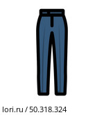 Business Trousers Icon. Editable Bold Outline With Color Fill Design. Vector Illustration. Стоковая иллюстрация, агентство Ingram Publishing / Фотобанк Лори