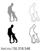 Man dressing pant Clothes concept Put on his trousers silhouette grey black color vector illustration solid outline style simple image. Man dressing pant Clothes concept Put on his trousers silhouette grey black color vector illustration solid outline style image. Стоковая иллюстрация, агентство Ingram Publishing / Фотобанк Лори
