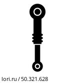Shock absorber Suspension icon black color vector illustration flat style simple image. Shock absorber Suspension icon black color vector illustration flat style image. Стоковая иллюстрация, агентство Ingram Publishing / Фотобанк Лори