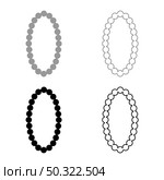 Necklace pearl Jewelry with pearl Bead Bijouterie Adornment set icon grey black color vector illustration flat style simple image. Necklace pearl Jewelry with pearl Bead Bijouterie Adornment set icon grey black color vector illustration flat style image. Стоковая иллюстрация, агентство Ingram Publishing / Фотобанк Лори