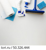 cleaning tools with copy space. Resolution and high quality beautiful photo. cleaning tools with copy space. High quality beautiful photo concept. Стоковое фото, агентство Ingram Publishing / Фотобанк Лори
