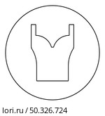 Corset Torso woman clothes Lingerie Garment icon in circle round black color vector illustration solid outline style simple image. Corset Torso woman clothes Lingerie Garment icon in circle round black color vector illustration solid outline style image. Стоковая иллюстрация, агентство Ingram Publishing / Фотобанк Лори