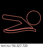 Neon a man swims red color vector illustration flat style light image. Neon a man swims red color vector illustration flat style image. Стоковая иллюстрация, агентство Ingram Publishing / Фотобанк Лори