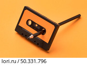 vintage cassette tape pencil magnetic recording film. High resolution photo. vintage cassette tape pencil magnetic recording film. High quality photo. Стоковое фото, агентство Ingram Publishing / Фотобанк Лори