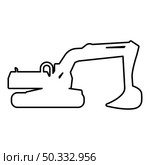 Excavator silhouette Special equipment Dusty digger Building machine contour outline icon black color vector illustration flat style simple image. Excavator silhouette Special equipment Dusty digger Building machine contour outline icon black color vector illustration flat style image. Стоковая иллюстрация, агентство Ingram Publishing / Фотобанк Лори