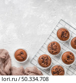 beautiful delicious dessert chocolate muffins. Стоковое фото, агентство Ingram Publishing / Фотобанк Лори