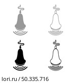 Ultrasound tool with wave medical diagnostic device equipment echograpy set icon grey black color vector illustration image simple flat style solid fill outline contour line thin. Ultrasound tool with wave medical diagnostic device equipment echograpy set icon grey black color vector illustration image flat style solid fill outline contour line thin. Стоковая иллюстрация, агентство Ingram Publishing / Фотобанк Лори