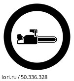 Chainsaw in hand lumberjack woodcutter icon in circle round black color vector illustration image solid outline style simple. Chainsaw in hand lumberjack woodcutter icon in circle round black color vector illustration image solid outline style. Стоковая иллюстрация, агентство Ingram Publishing / Фотобанк Лори