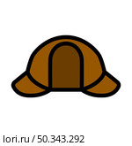 Sherlock Hat Icon. Editable Bold Outline With Color Fill Design. Vector Illustration. Стоковая иллюстрация, агентство Ingram Publishing / Фотобанк Лори