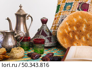 arabian food composition ramadan with tea. Стоковое фото, агентство Ingram Publishing / Фотобанк Лори