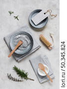 natural facial mask flat lay. Стоковое фото, агентство Ingram Publishing / Фотобанк Лори