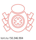 Neon bug beetle in target sight red color vector illustration image flat style light. Neon bug beetle in target sight red color vector illustration image flat style. Стоковая иллюстрация, агентство Ingram Publishing / Фотобанк Лори