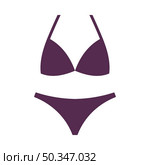 Bikini Icon. Editable Bold Outline With Color Fill Design. Vector Illustration. Стоковая иллюстрация, агентство Ingram Publishing / Фотобанк Лори