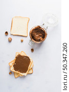 chocolate cream toast. Стоковое фото, агентство Ingram Publishing / Фотобанк Лори
