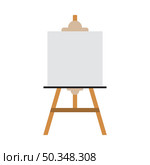 Easel Icon. Flat Color Design. Vector Illustration. Стоковая иллюстрация, агентство Ingram Publishing / Фотобанк Лори
