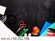 composition school with stationery desk. Стоковое фото, агентство Ingram Publishing / Фотобанк Лори