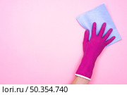 housekeeping concept with glove rag. Стоковое фото, агентство Ingram Publishing / Фотобанк Лори