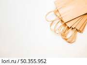 craft paper shopping packets. Стоковое фото, агентство Ingram Publishing / Фотобанк Лори