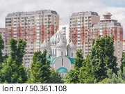 Собор святителя Николая в Павшинской пойме. Редакционное фото, фотограф Алёшина Оксана / Фотобанк Лори