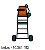 Tennis Referee Chair Tower Icon. Editable Bold Outline With Color Fill Design. Vector Illustration. Стоковая иллюстрация, агентство Ingram Publishing / Фотобанк Лори