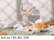 Traditional Portuguese conventual sweet called Castanha De Ovo from Alcobaca, Portugal. Стоковое фото, агентство Ingram Publishing / Фотобанк Лори