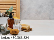 relaxation indoors products copy space marble background. Стоковое фото, агентство Ingram Publishing / Фотобанк Лори