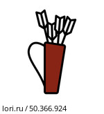 Quiver With Arrows Icon. Editable Bold Outline With Color Fill Design. Vector Illustration. Стоковая иллюстрация, агентство Ingram Publishing / Фотобанк Лори