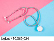 elevated view stethoscope dual background. Стоковое фото, агентство Ingram Publishing / Фотобанк Лори
