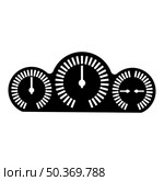 Dashboard car panel speed display with gauge icon black color vector illustration image flat style simple. Dashboard car panel speed display with gauge icon black color vector illustration image flat style. Стоковая иллюстрация, агентство Ingram Publishing / Фотобанк Лори