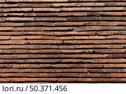 horizontal brown brick wall background. Стоковое фото, агентство Ingram Publishing / Фотобанк Лори