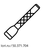 Police Flashlight Icon. Bold outline design with editable stroke width. Vector Illustration. Стоковая иллюстрация, агентство Ingram Publishing / Фотобанк Лори