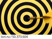 close up dartboard center with arrow. Стоковое фото, агентство Ingram Publishing / Фотобанк Лори