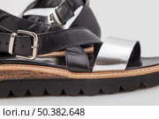 stylish, comfortable, women sandal on a white background. Стоковое фото, агентство Ingram Publishing / Фотобанк Лори